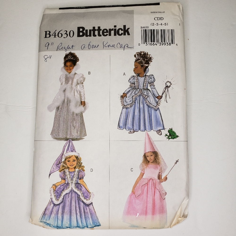 Butterick Sewing Pattern B4630 Costumes